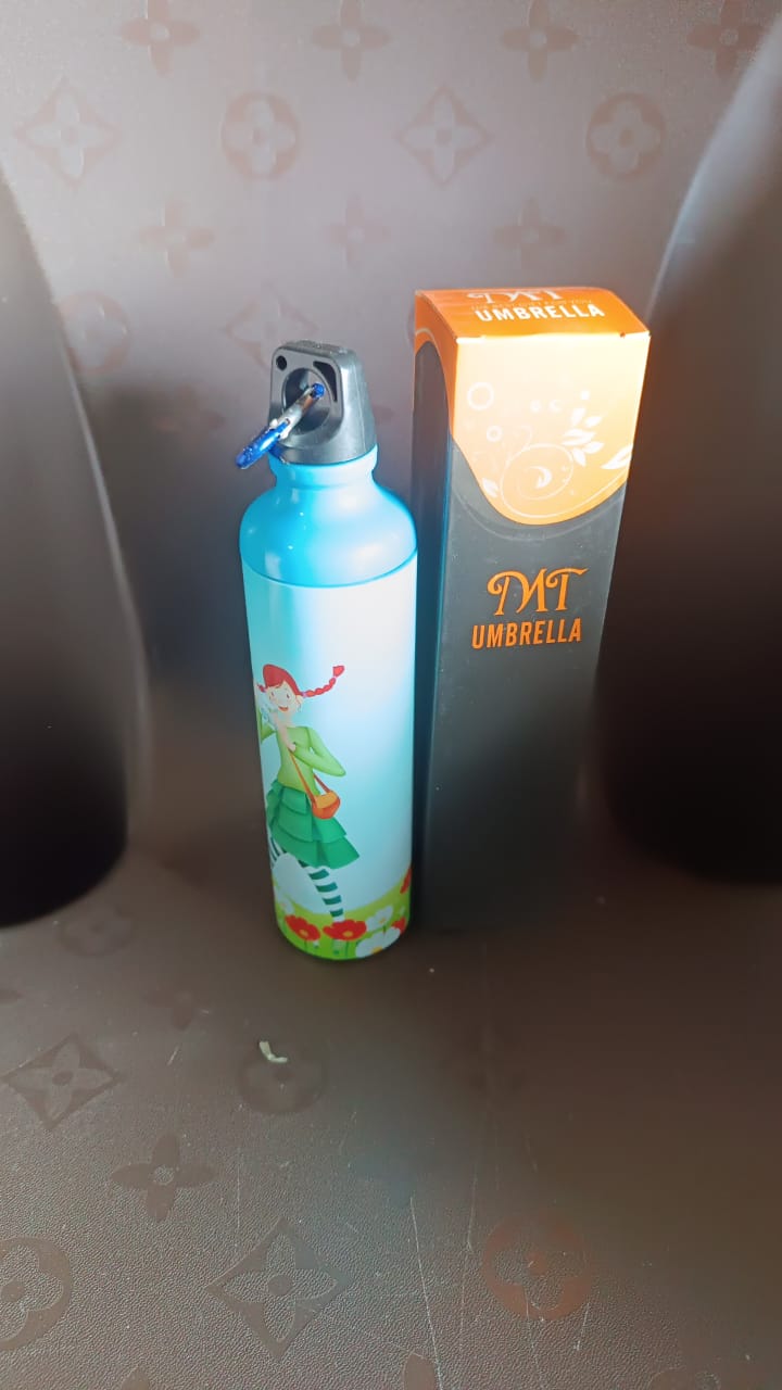 4 Fold Foldable Bottle Summer Umbrella for On-the-Go (1 Pc / Mix Color) Your Brand