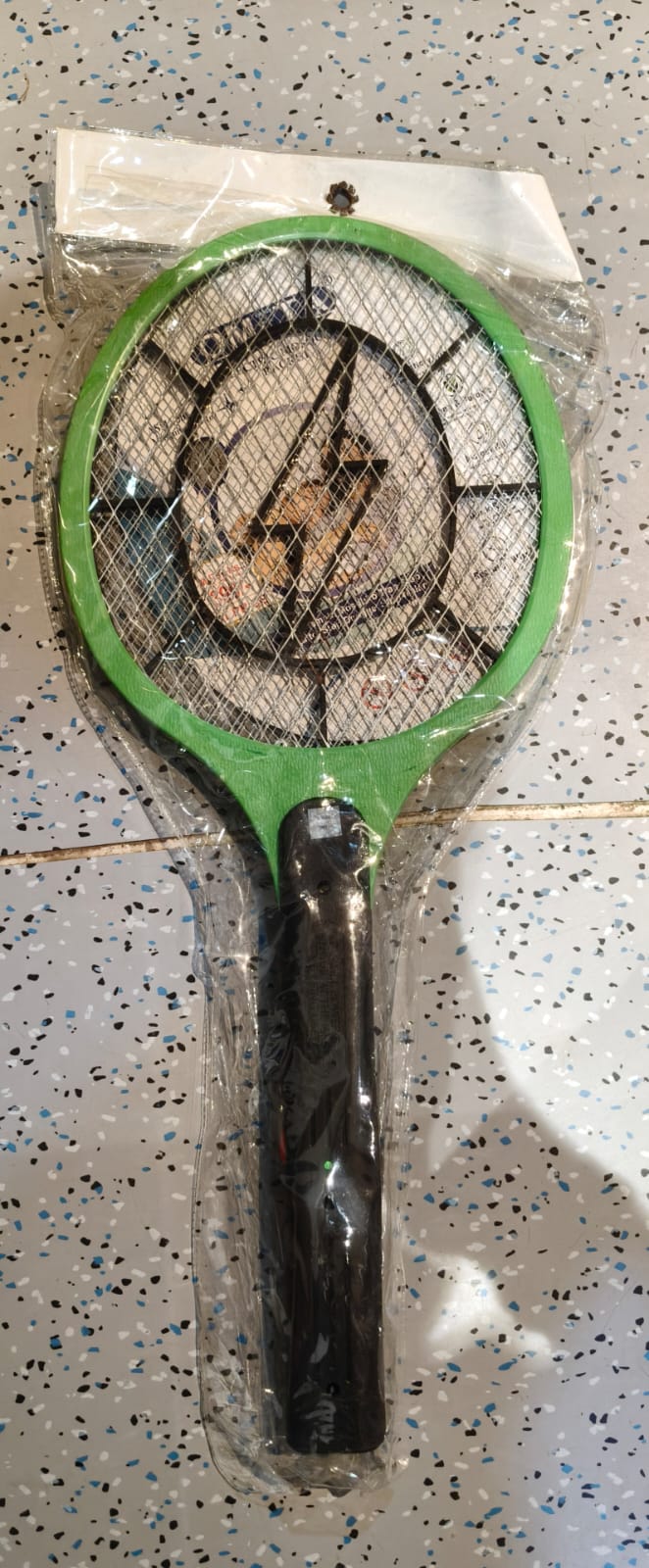 Green Rechargeable Electric Mosquito Killer Racket with Cable Your Brand