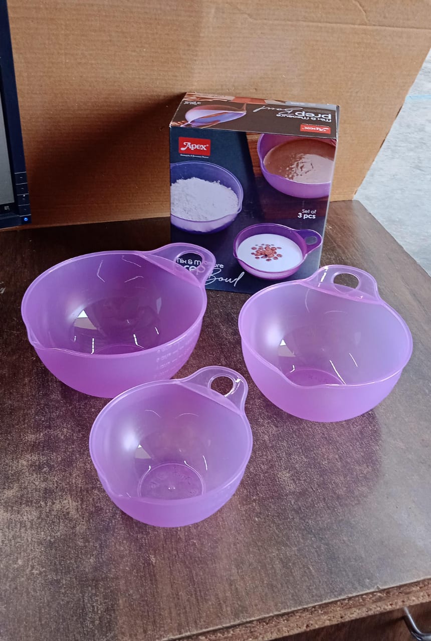 Apex Mix & Measure Prep Bowl Set – 3 Pieces Your Brand