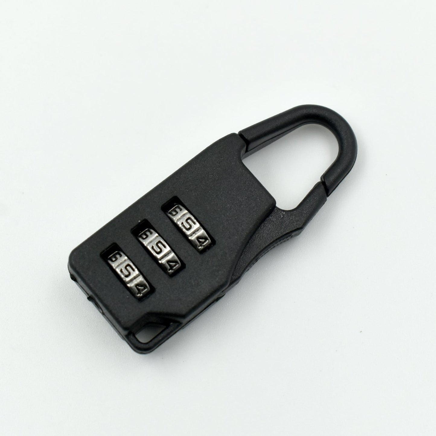 Your Brand 3 digit luggage lock in black for travel security and protection