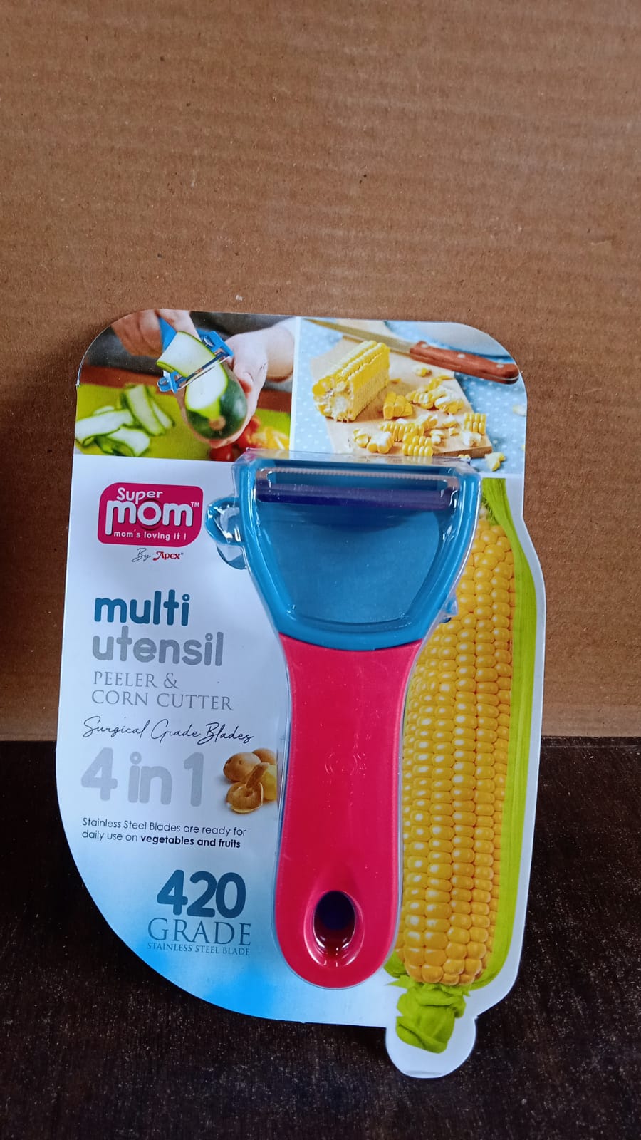 Supermom 4-in-1 Multi-Functional Vegetable & Fruit Peeler (1 Pc) Your Brand