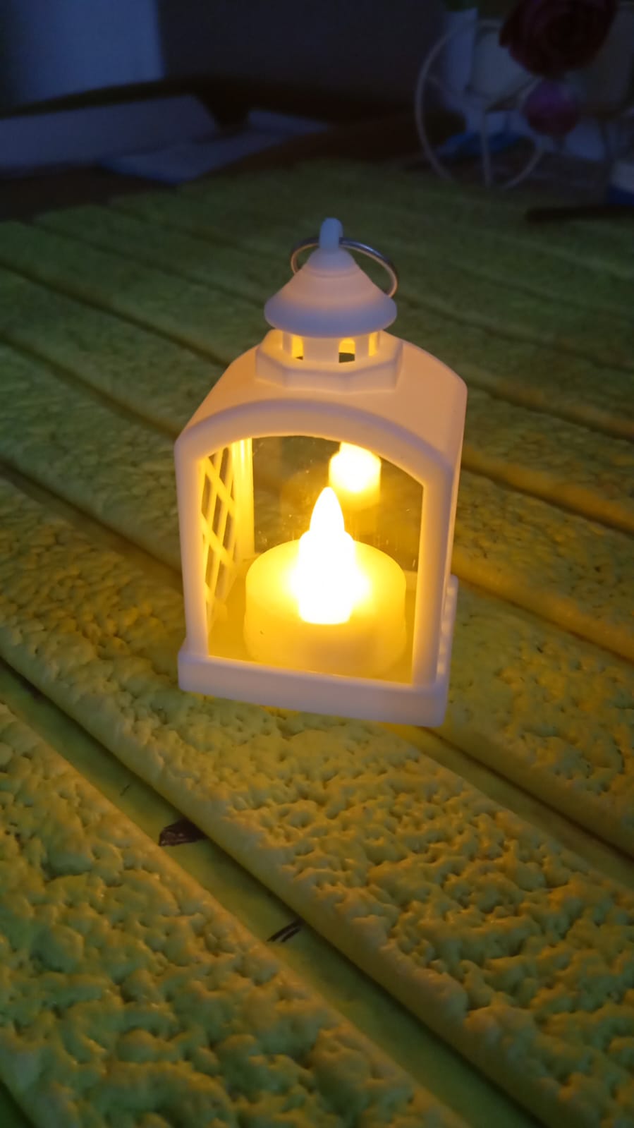 Smokeless Led Light Lantern Lamp, Diwali (1 Pc) Your Brand