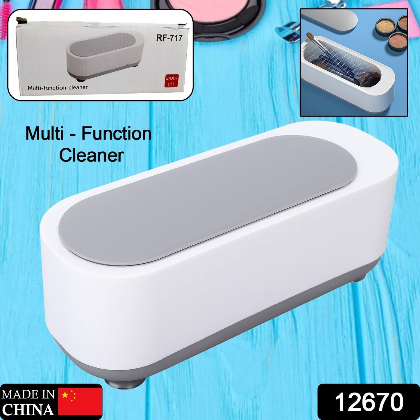 Ultrasonic Jewellery Cleaner – Portable High-Frequency Cleaning Machine (Battery Not Included) Your Brand