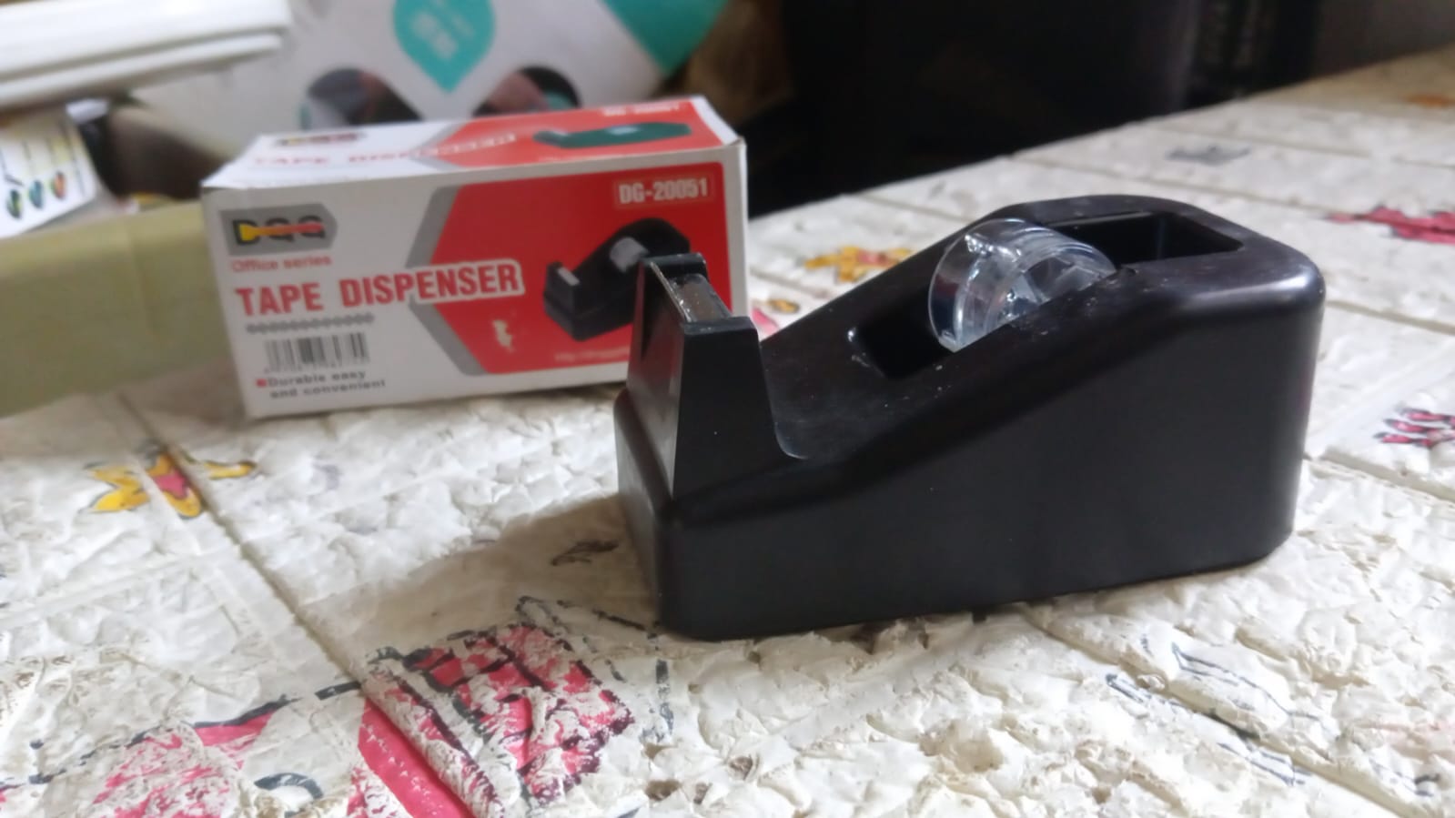 Plastic Tape Dispenser Cutter for Home Office use, Tape Dispenser for Stationary, Tape Cutter Packaging Tape (1 pc / 237 Gm) Your Brand