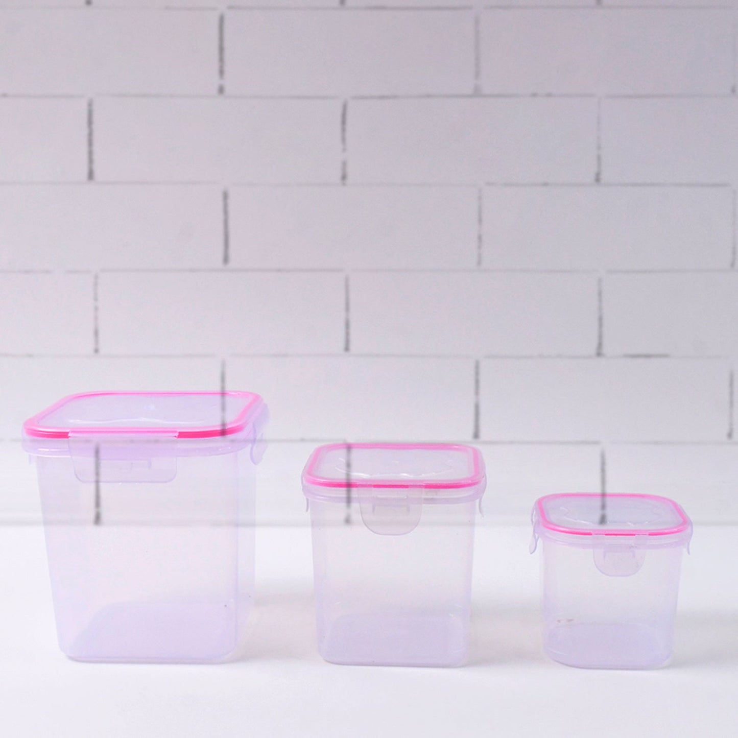 Kitchen Storage Container Set Of 3 Pcs (250, 500, 1000 ML) Your Brand