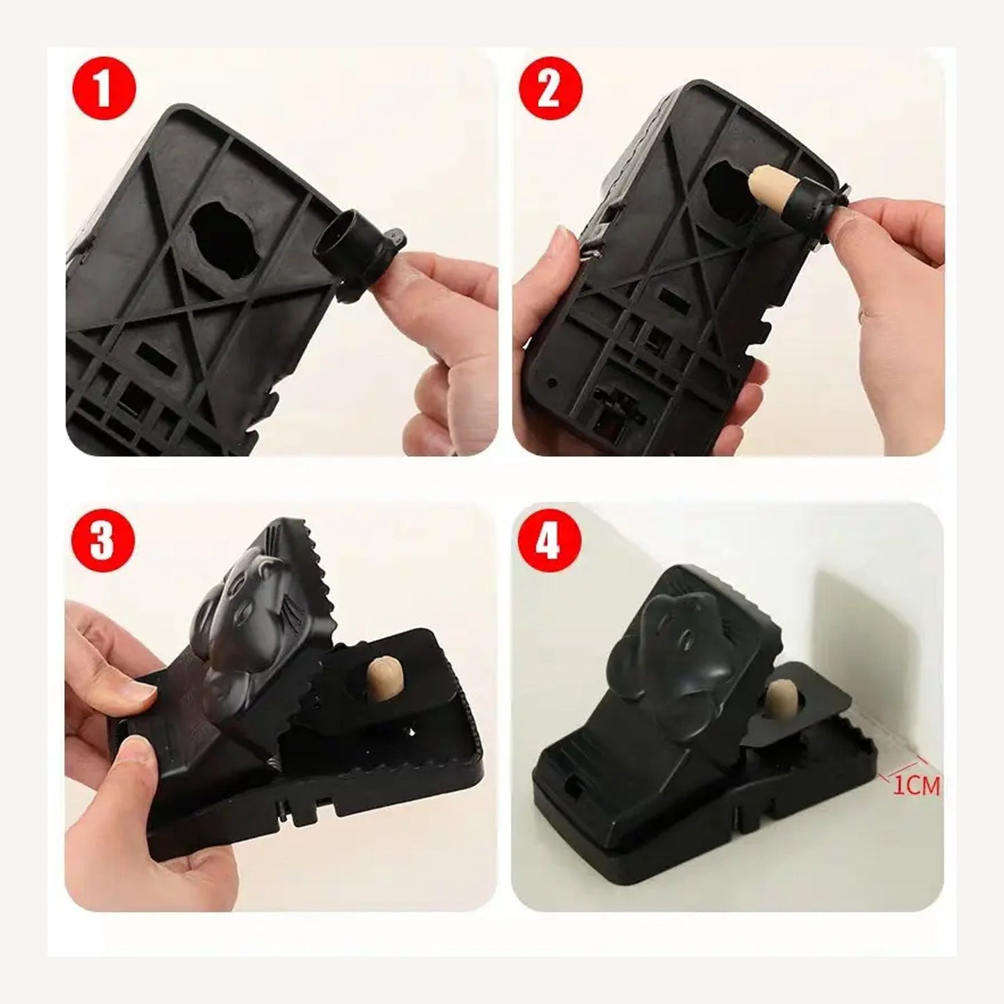 Mouse Trap Cage with Dummy Mouse – Reusable Pest Control for Home & Office (1 Pc) Your Brand