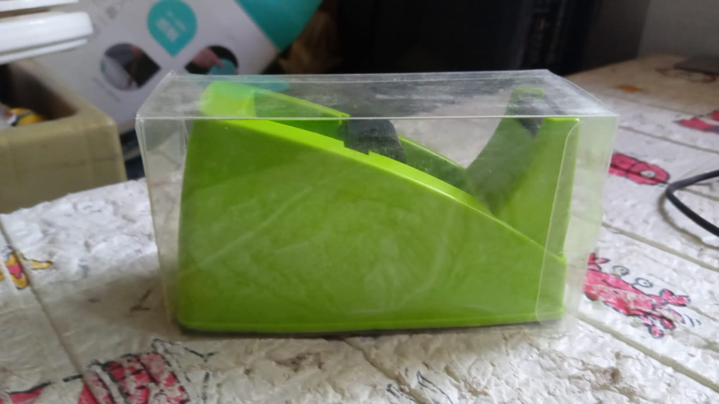 Plastic Tape Dispenser Cutter – Heavy Duty Stationary Tape Cutter for Home, Office, School Use (1 Pc / 515 gm) Your Brand
