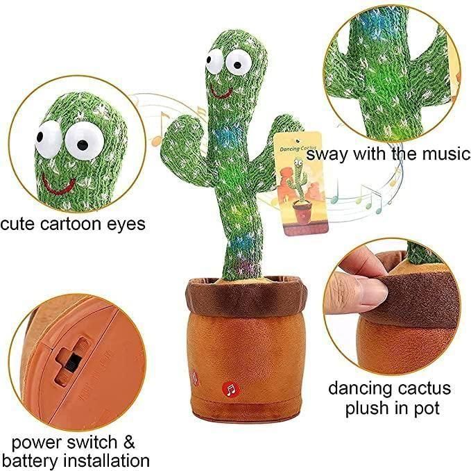 LED Musical Dancing & Mimicry Cactus Toy 8feb97-4