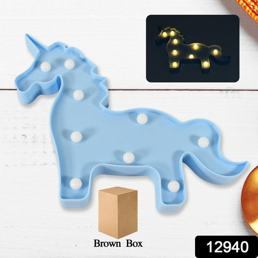 3D LED Night Light Table Lamp for Party Birthday Wedding Atmosphere, Battery Operated Decorative Light Nursery Lamp for Bedroom and Wall Decoration For Children Bedroom Wall, Light (1 Pc / Battery Not Included) Your Brand