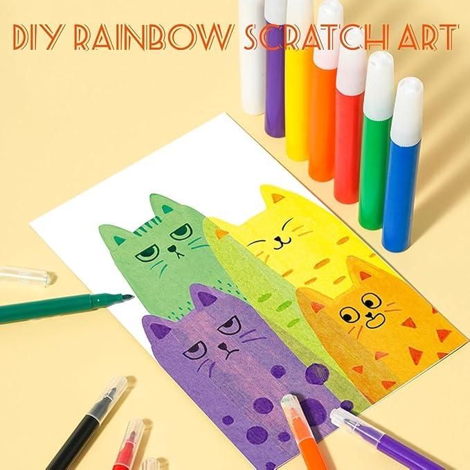 Rainbow Dot Painting Art Kits 8feb97-4