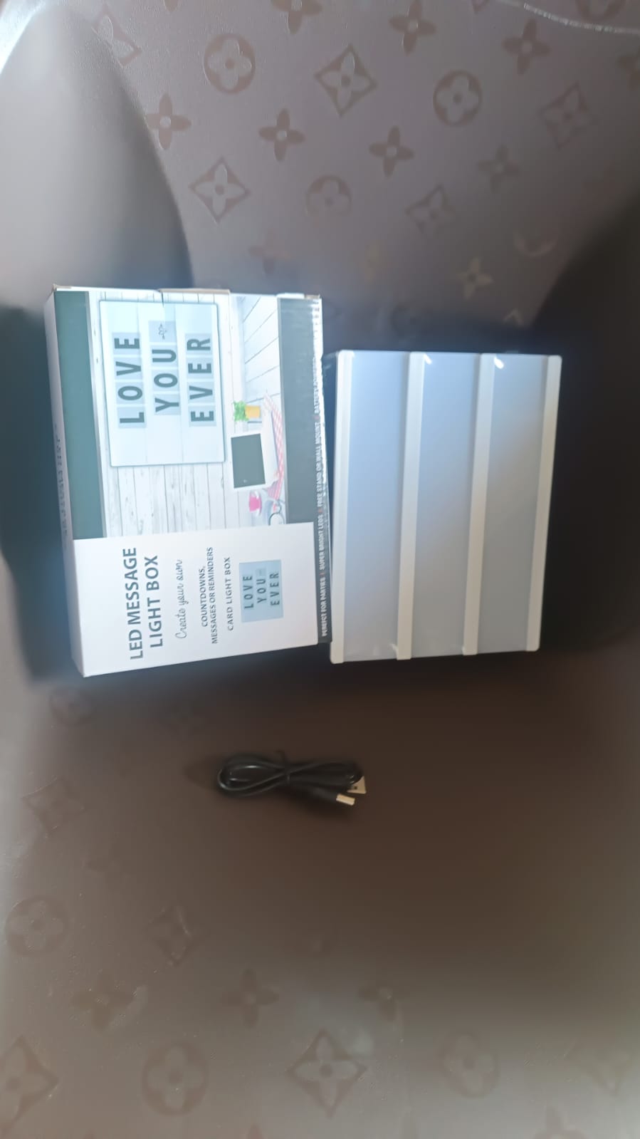 Black Mini A6 Magnetic Cinematic Light Box with 82 Characters and 10 Emojis (1 Set) Your Brand