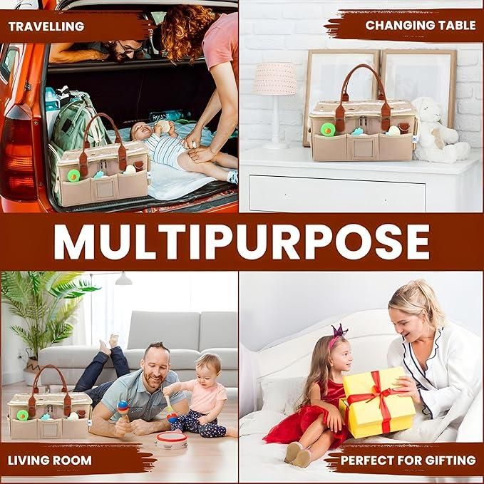 Nursery Storage Organizer-Foldable and Portable for Travelling 8feb97-4