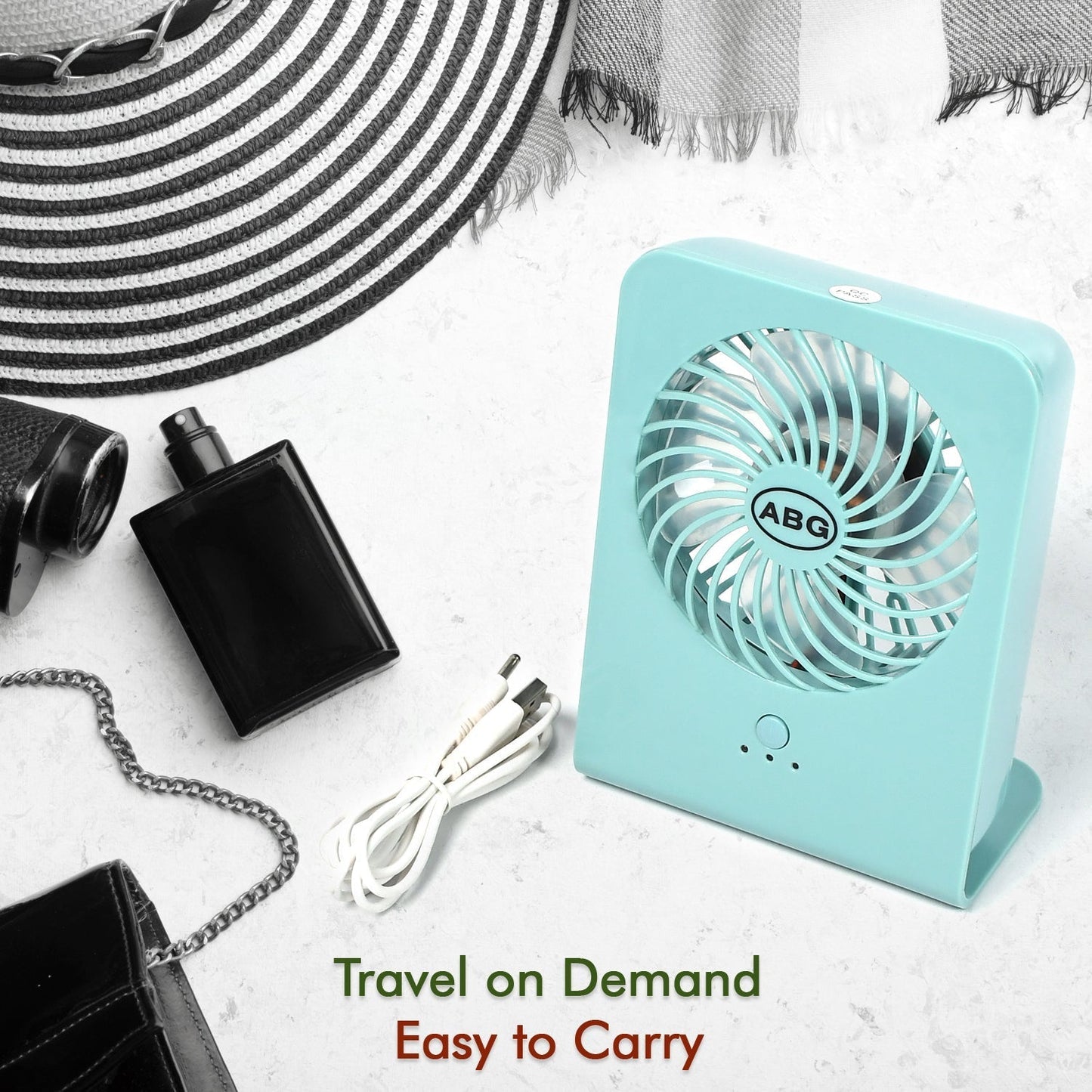 Portable Desk Fan – Big Table Fan with 3-Speed Settings for Office, School & Home (Battery Not Included) Your Brand
