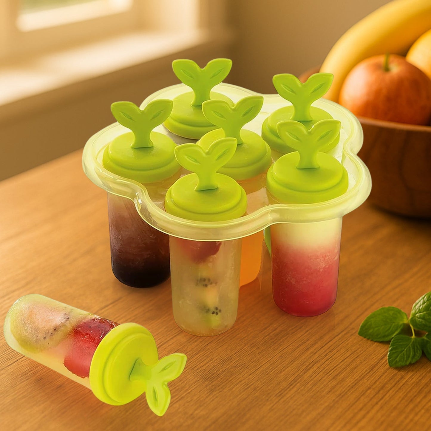 6 Cavity Ice Candy Maker For Making Ice Candies And All Easily. Your Brand