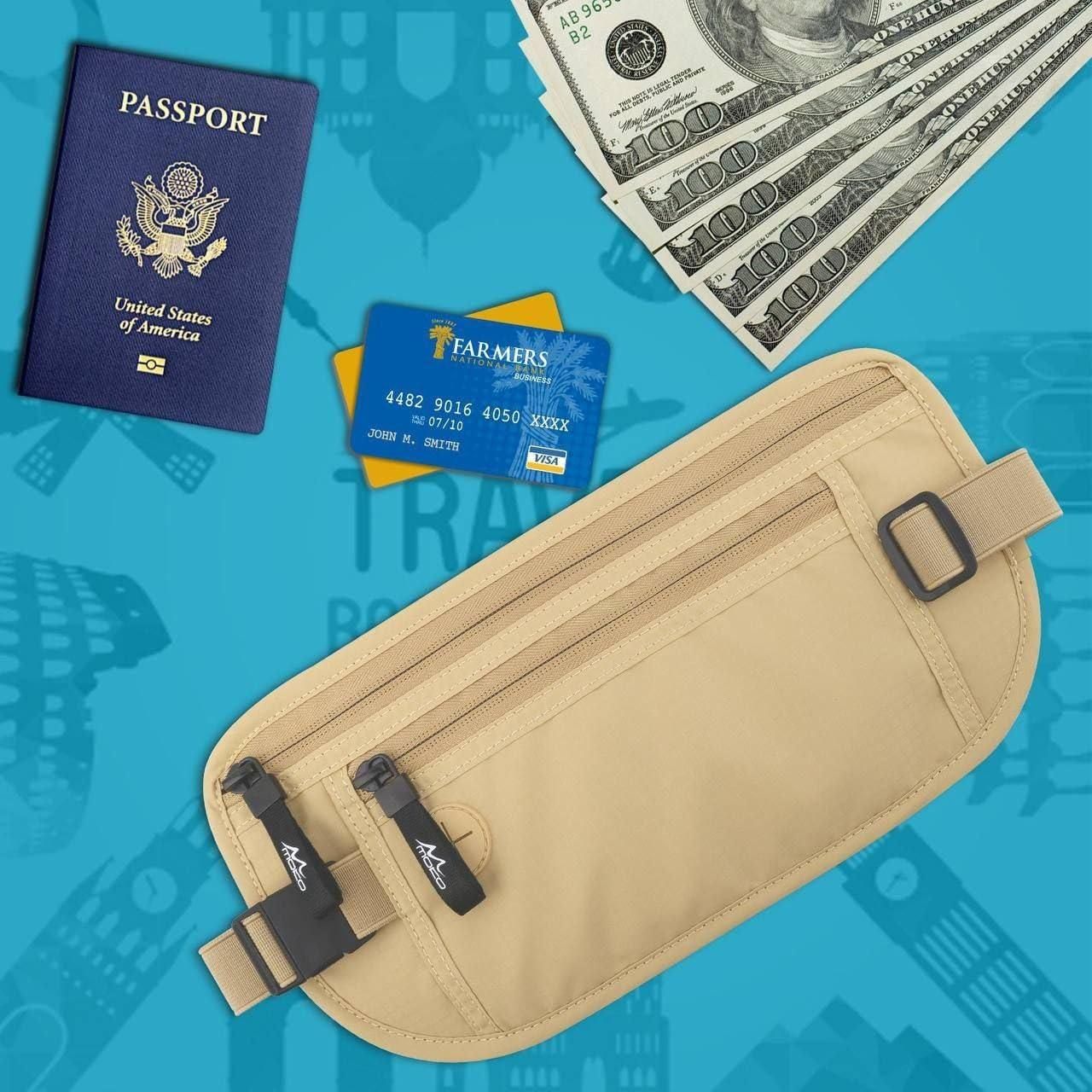 The Gir Farmer Lightweight Organic Travel Bag Waist Pouch