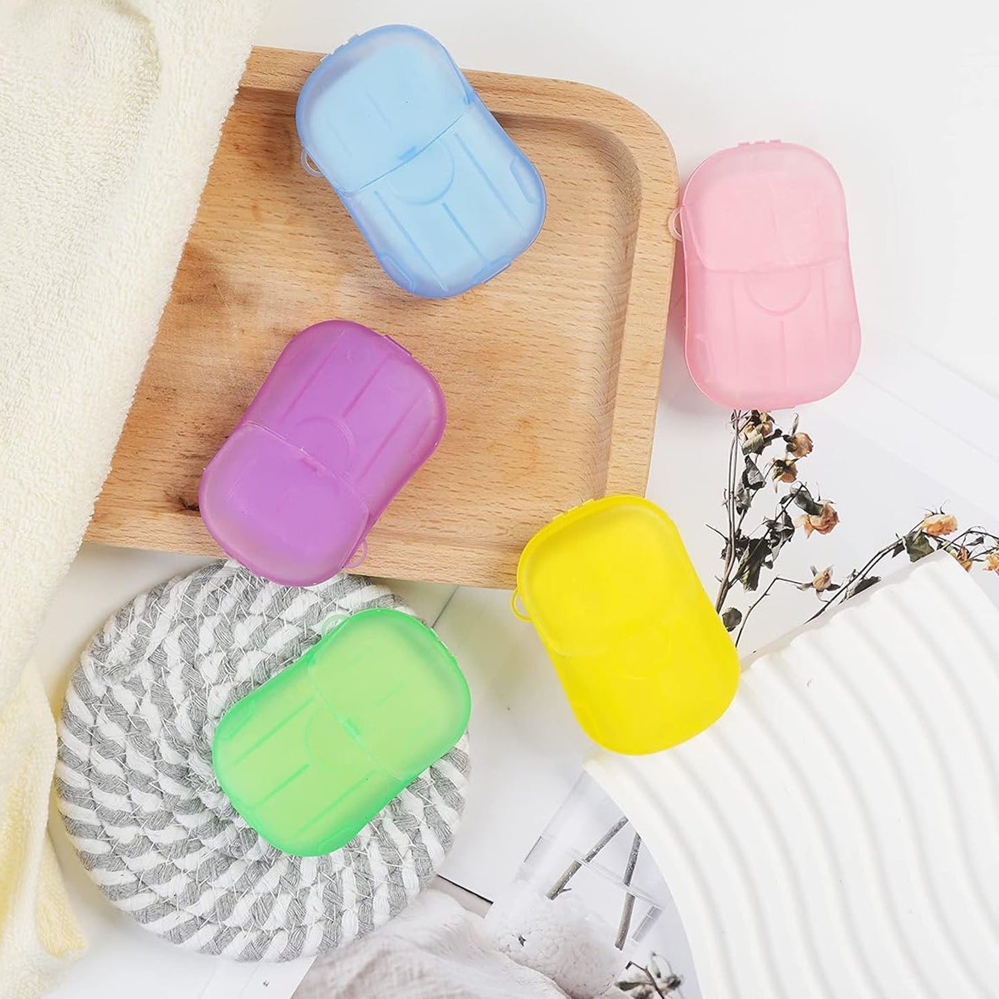Portable Foaming Paper Hand Soap Sheets - Travel Essential for On-the-Go Hygiene