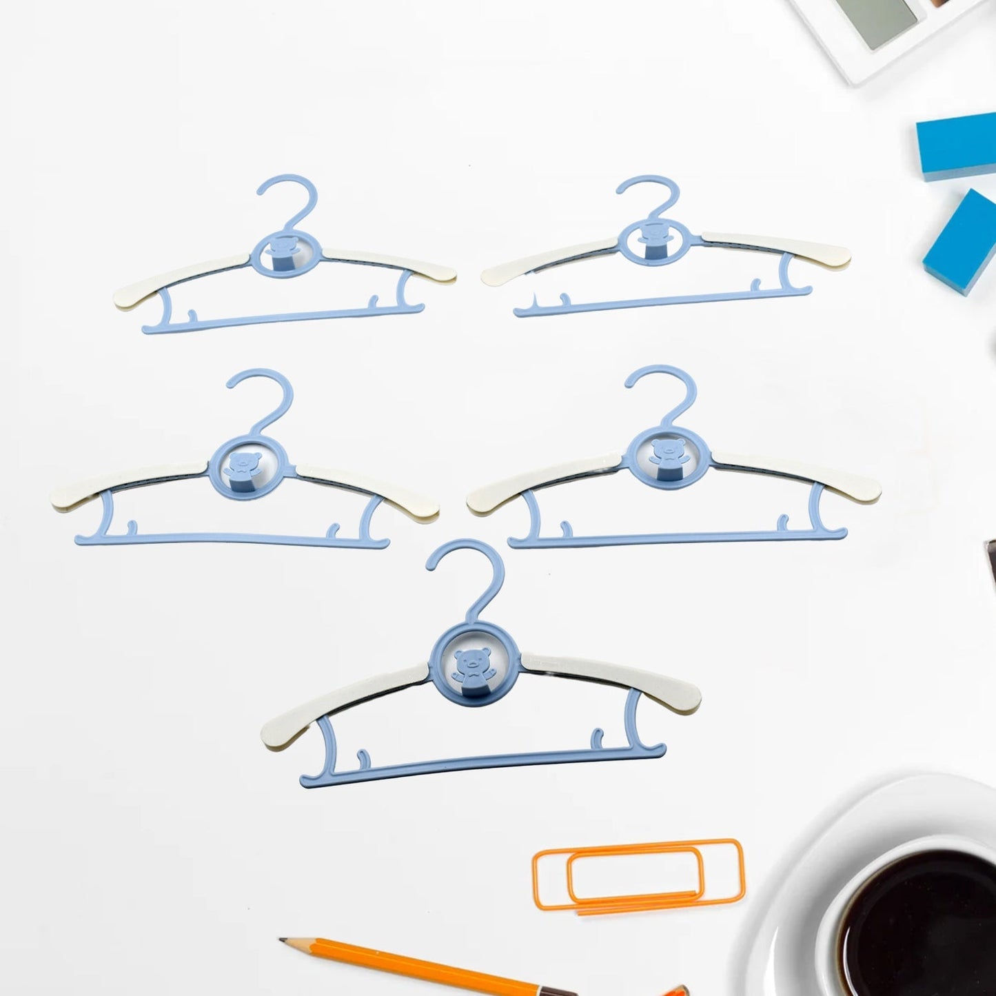 Large Adjustable Plastic Dress Hangers β Space-Saving & Lightweight (5 Pc) Your Brand