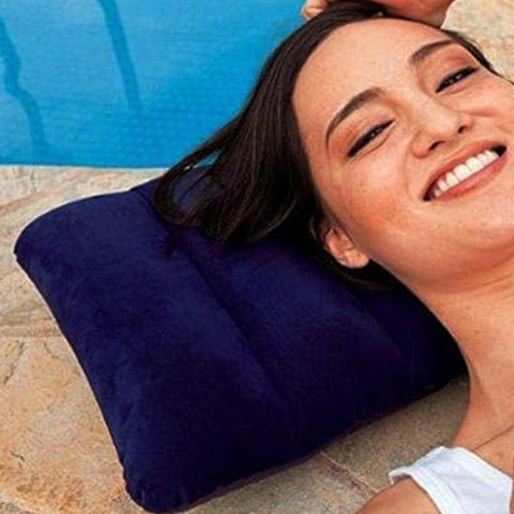 0510 Inflatable Travel Air Pillow - Comfortable Neck Support for Flights, Cars, and Camping
