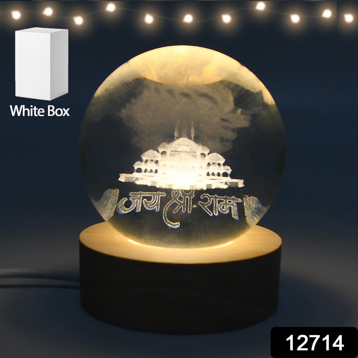 3D Crystal Ball lamps for Bedroom 3D Lamps for Home Decoration 3D Crystal Ball Night Light Gifts for Women Gifts for Men Room Decor Items for Bedroom for Friend and Family (1 Pc) Your Brand