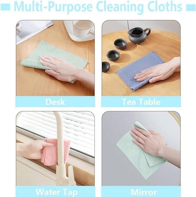 Microfiber Cleaning Cloth - 20 PCS (Pack of 1) 8feb97-4