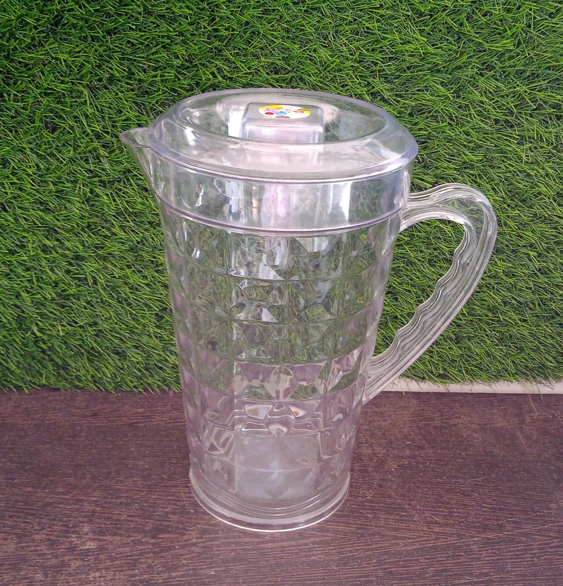 Mocktail Pet Jug Plastic Jug With lid, Drinking Beverage Jag, Transparent Tableware Reusable BPA Free, Plastic Water jug for Home use, Perfect for Home, Restaurants Your Brand