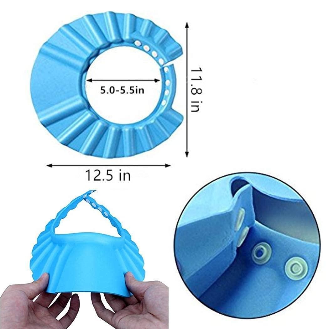 Baby Adjustable Safe Bathing Shower Cap (Pack of 2) 8feb97-4