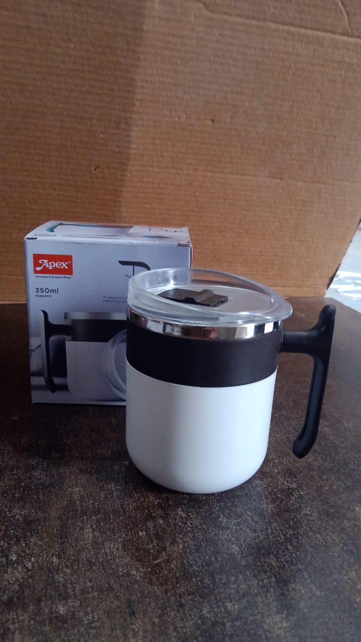 Apex Stainless Steel Pop Inner Mug – 350 ml Approx Capacity (1 Pc) Your Brand