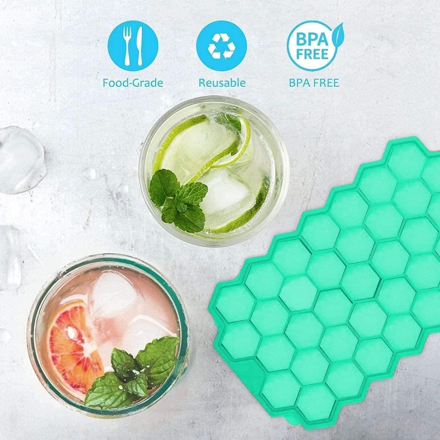 Ice Cube Maker Tray (Pack of 2) 8feb97-4