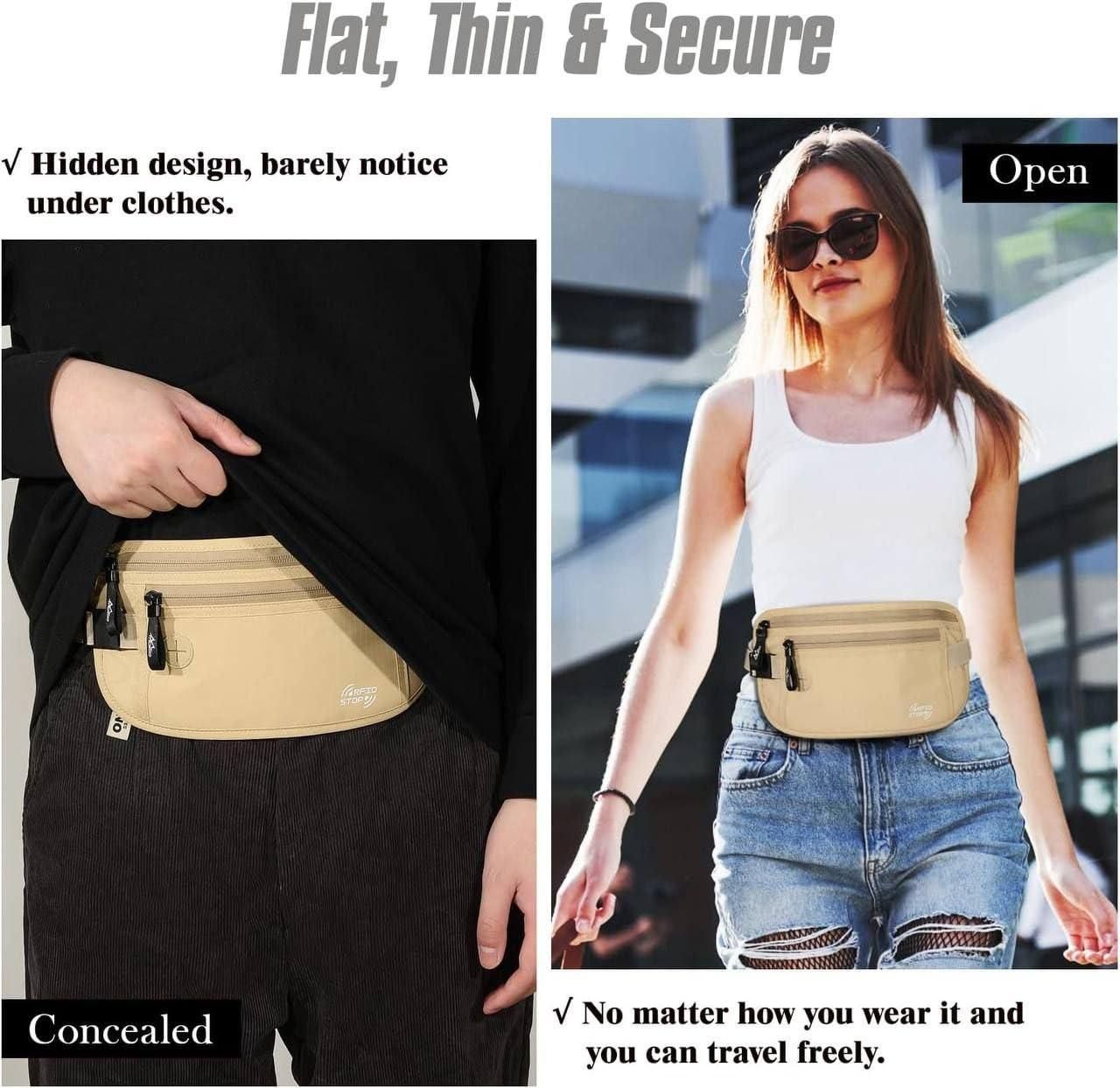 The Gir Farmer Lightweight Organic Travel Bag Waist Pouch