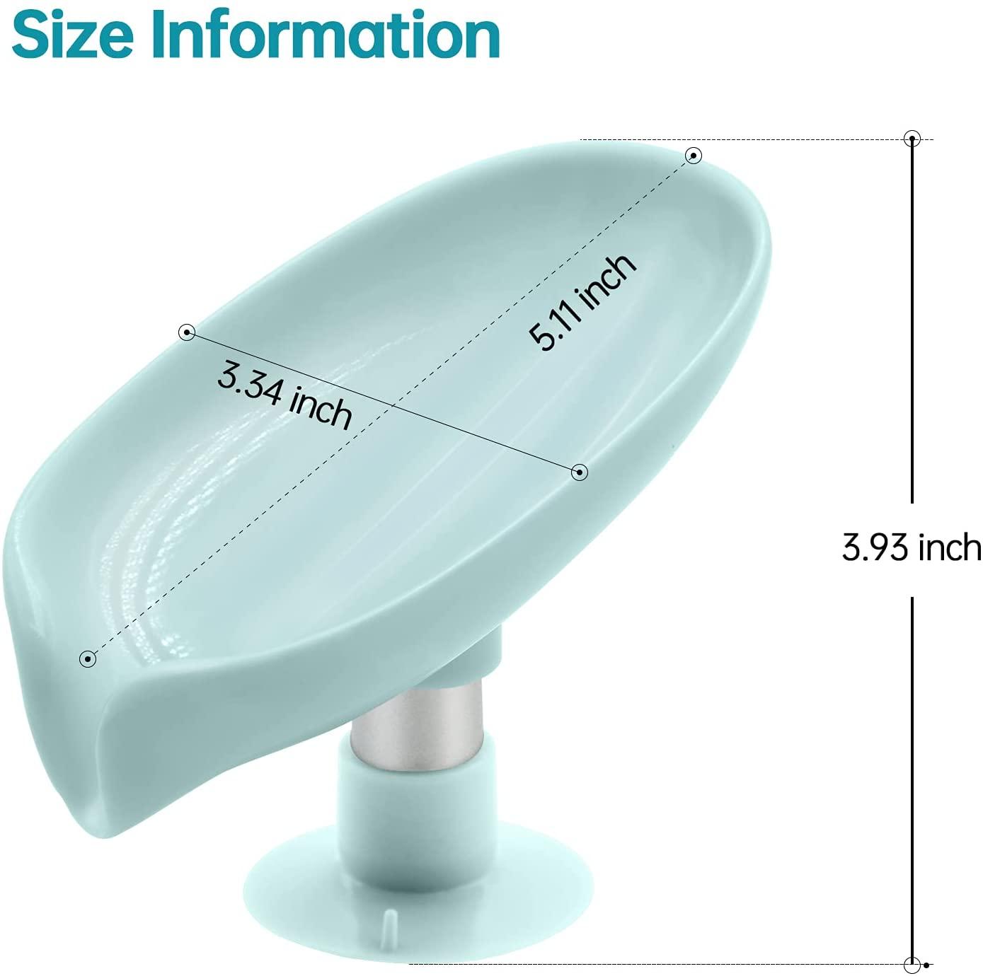 Leaf Shape Self Draining Soap Holder 8feb97-4
