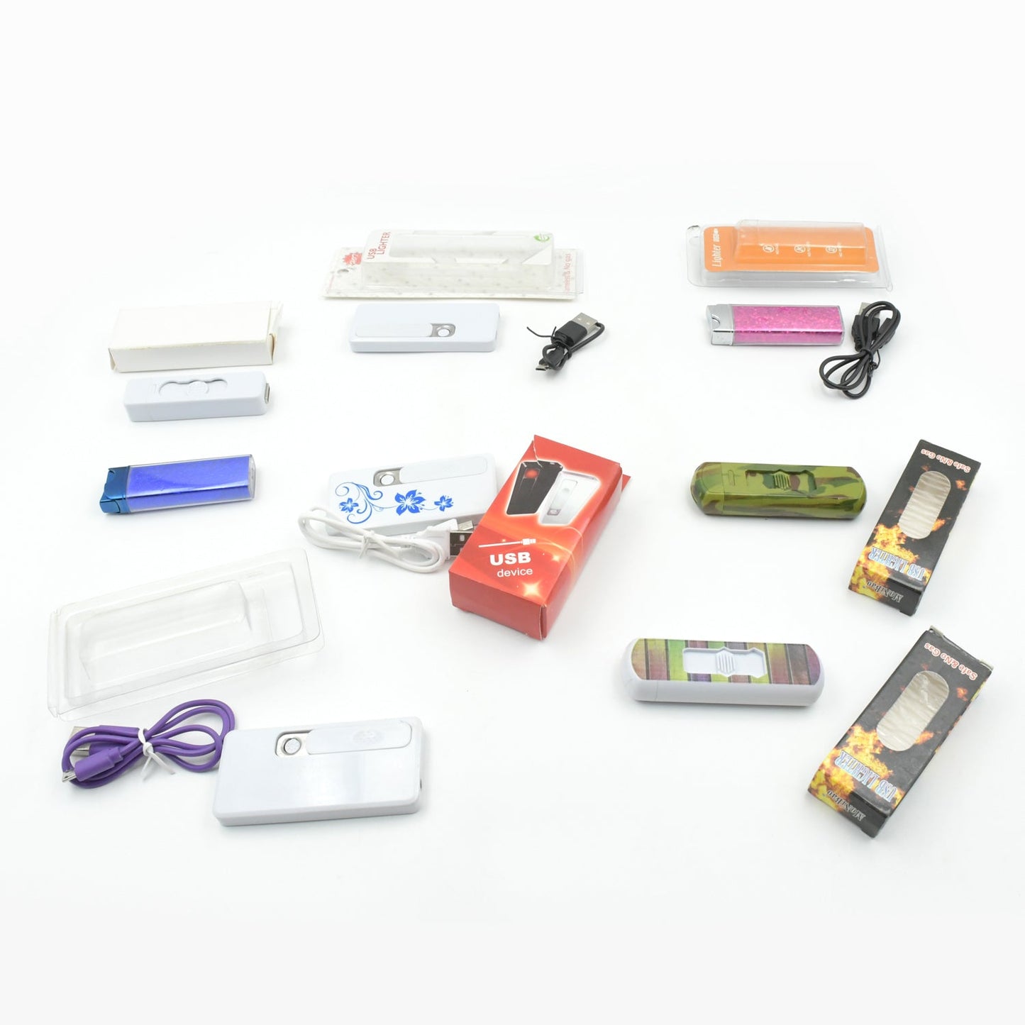 Stylish Electric USB Lighter for Men & Women (Rechargeable, Windproof) Your Brand