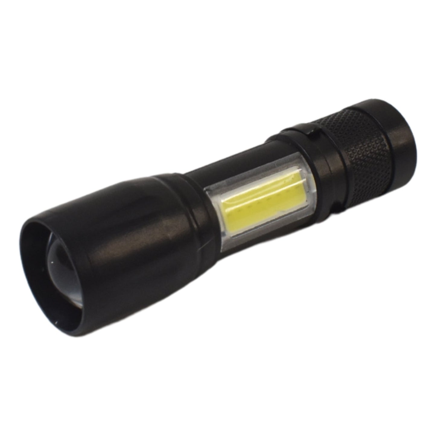 LED USB Rechargeable Mini Flashlight – Ultra-Bright Zoom & COB Side Lantern, Tactical Emergency Light Your Brand