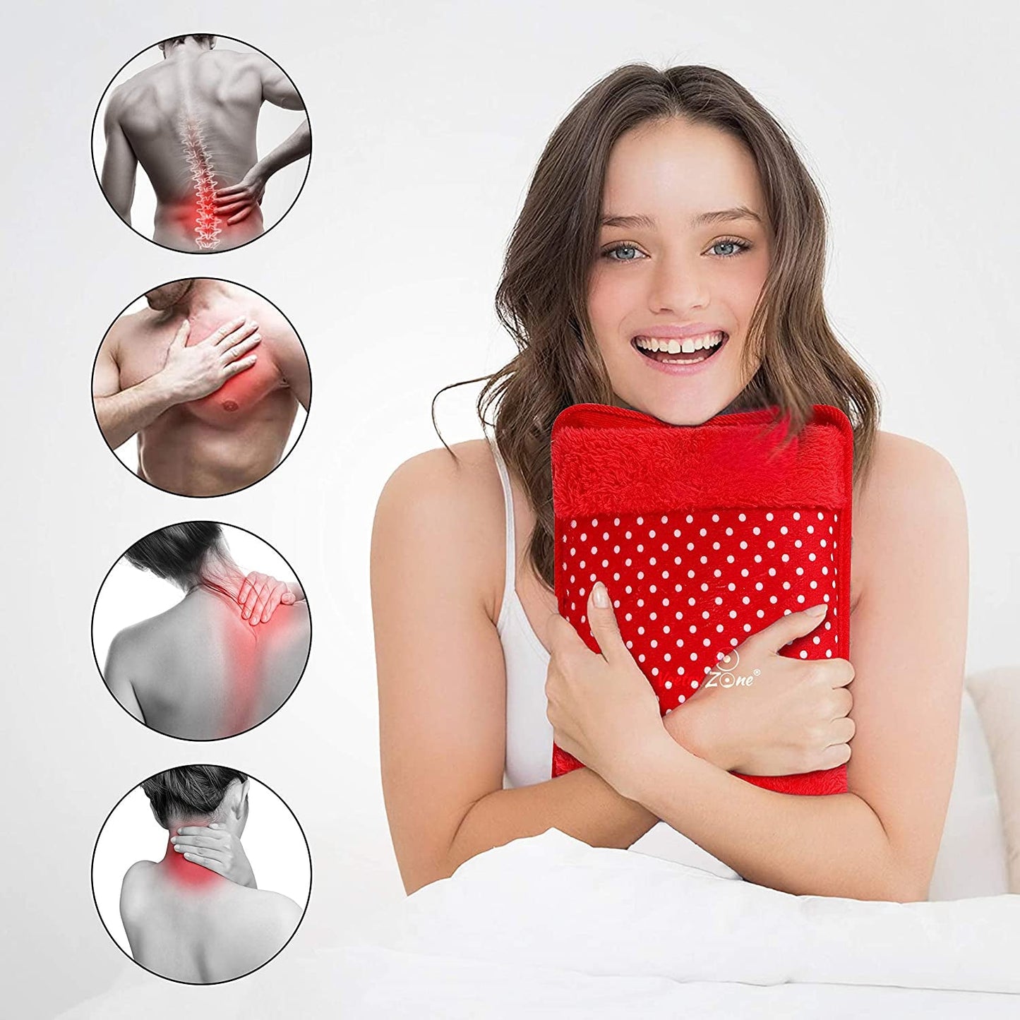 0381 Velvet Electric Pain Relief Heating Gel Pad