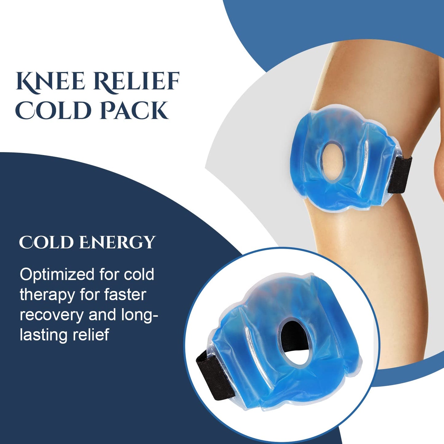 AM5317 Knee Pain Relief Reusable Relieving Cold Therapy Pack With Belt