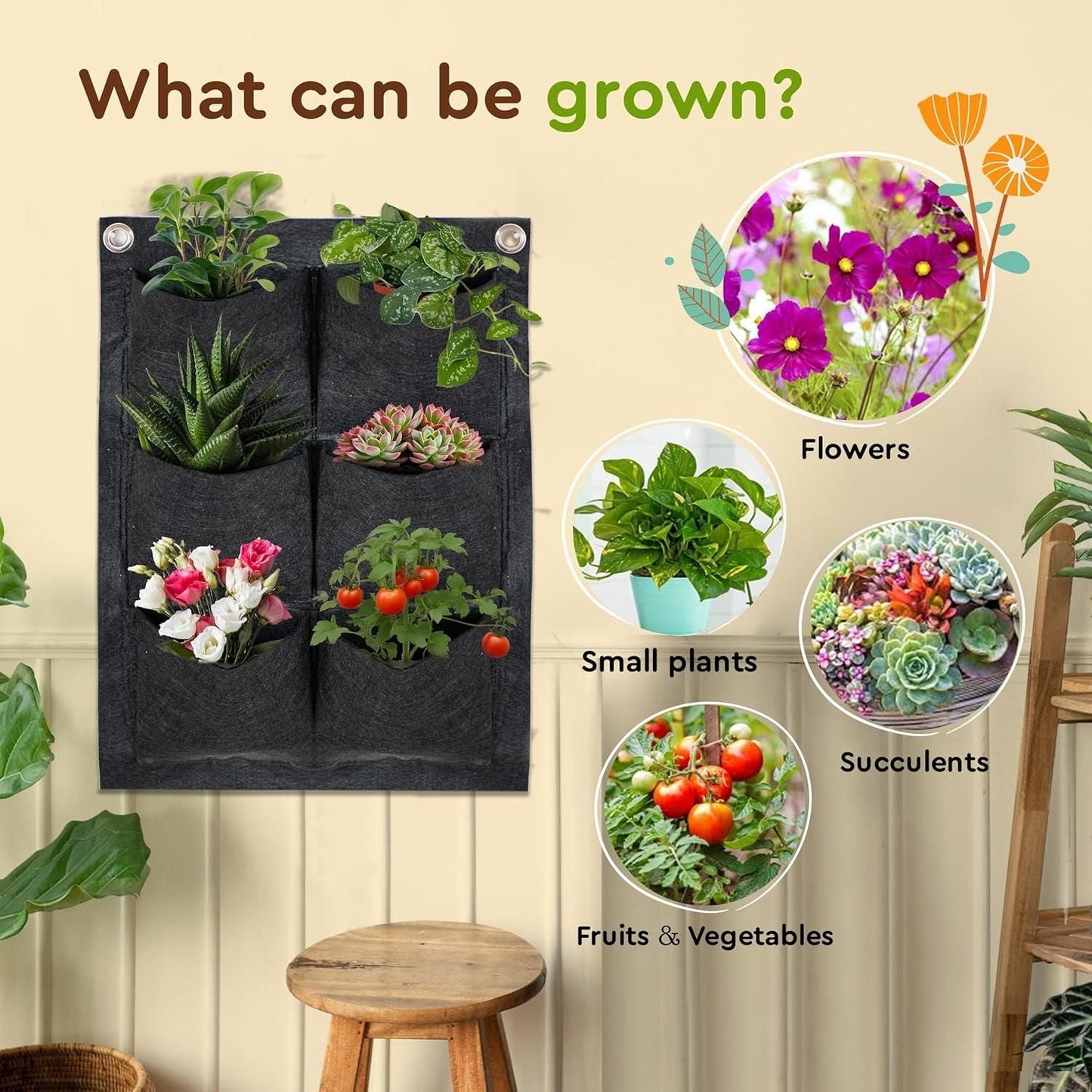 Vertical Hanging Wall Planter for Balcony�/Indoors 8feb97-4
