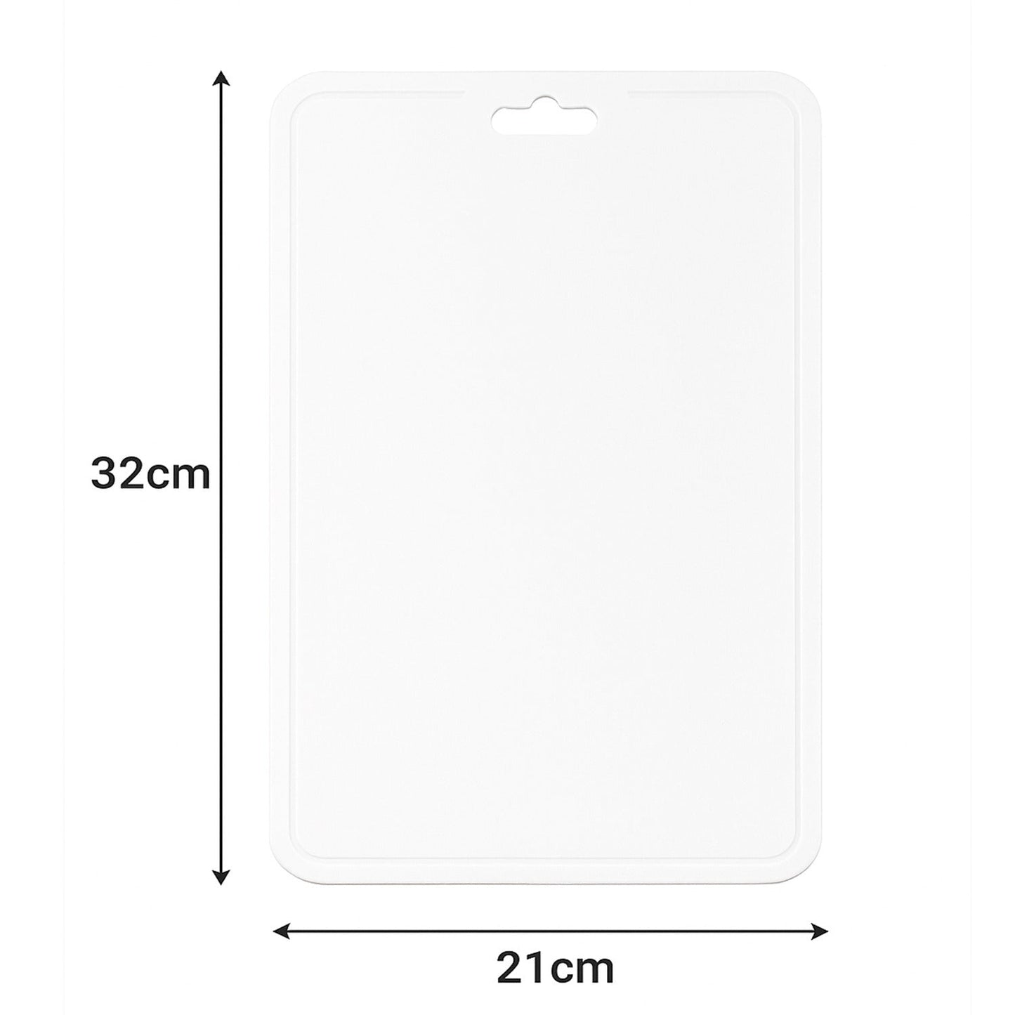 Premium Quality Plastic Chopping Board for Kitchen (32x21cm / 1 Pc) Your Brand