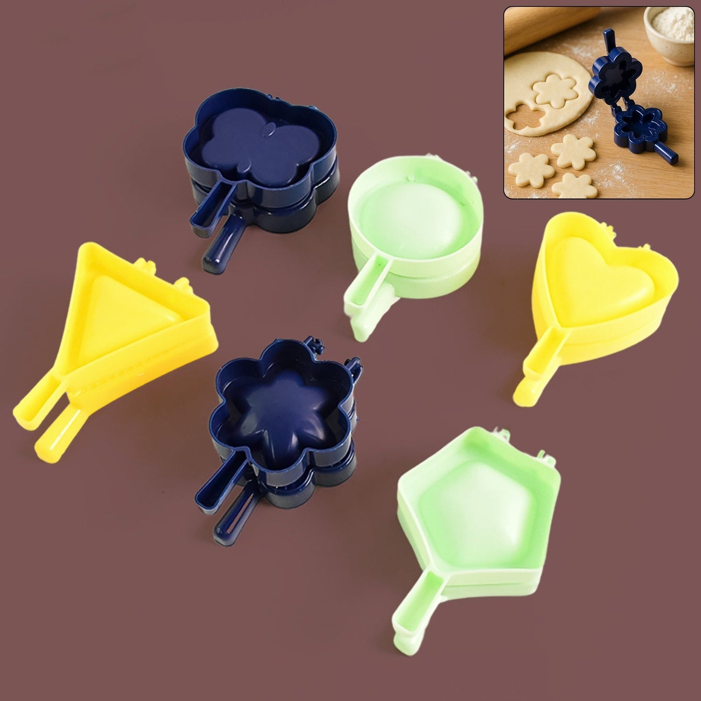 1 Pc Assorted Shape Plastic Snack Mould (Mix Design / 1 Pc) Your Brand