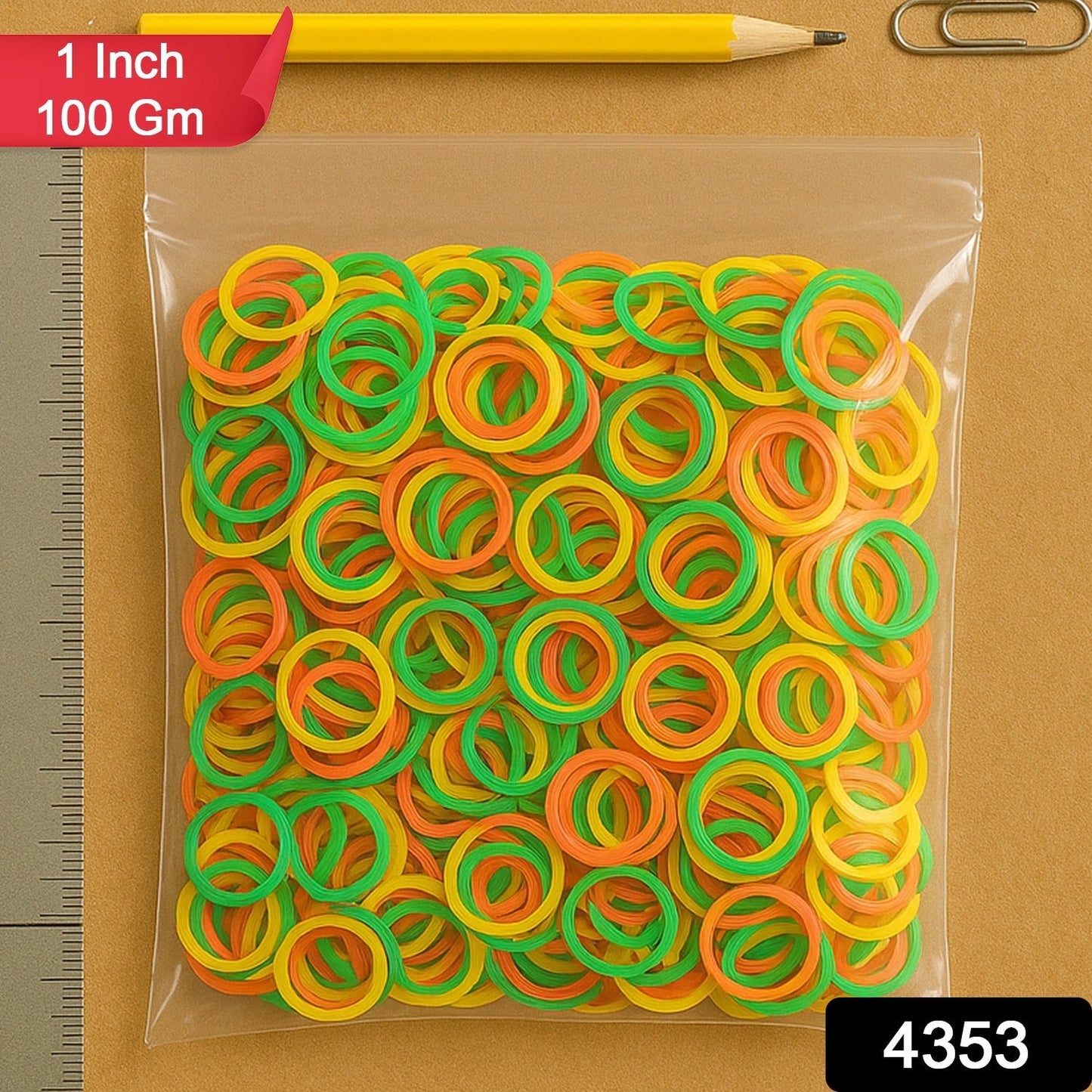 Multicolor Rubber Bands (Elastic & Reusable, Office & Home), Hair accessories Your Brand