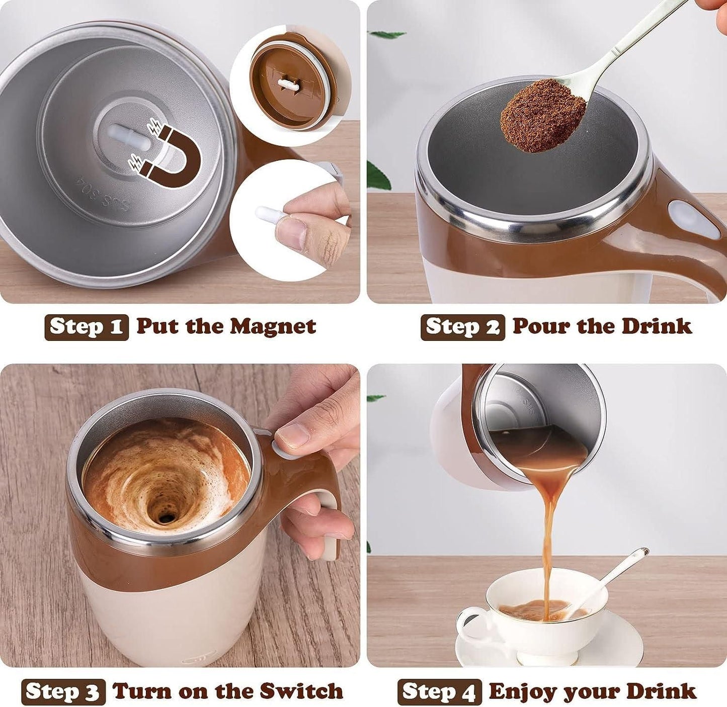 Self Stirring Magnetic Mug The Gir Farmer