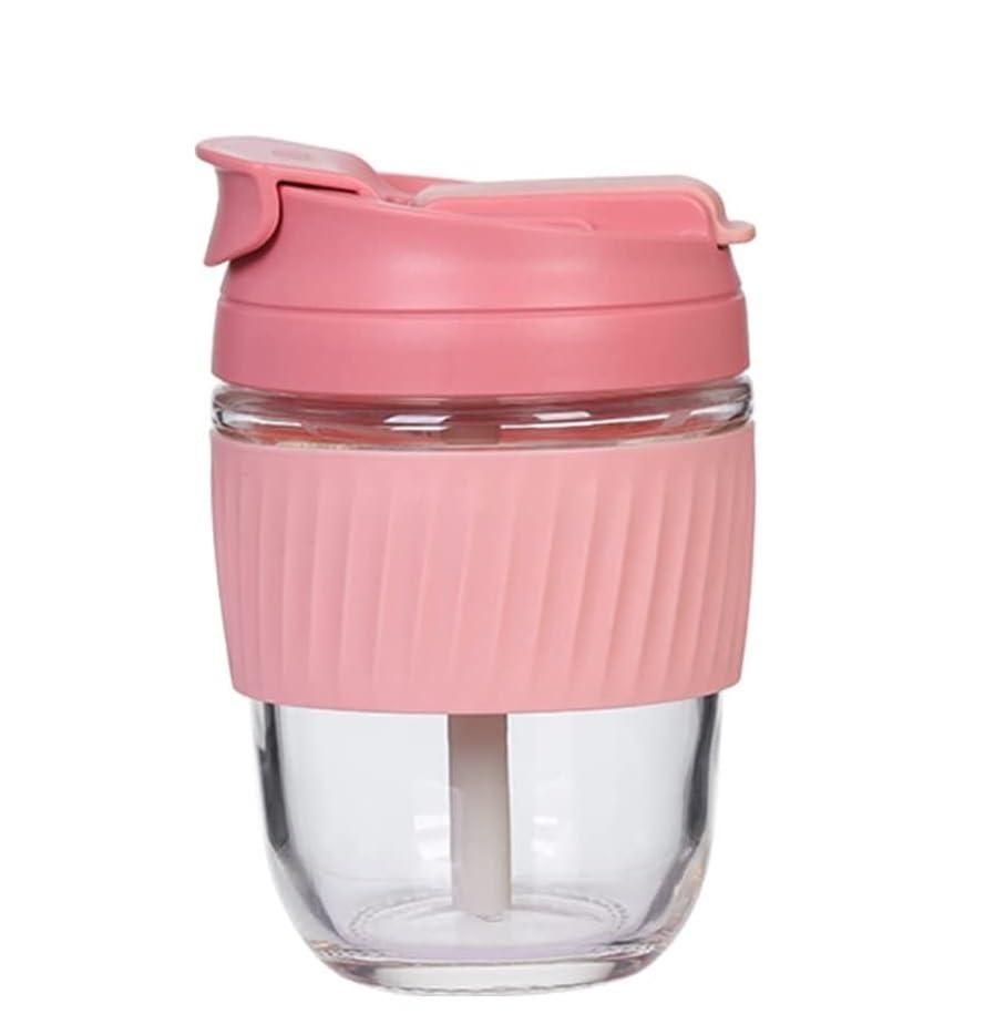 Glass Tumbler with Airtight Lid and Straw 8feb97-4