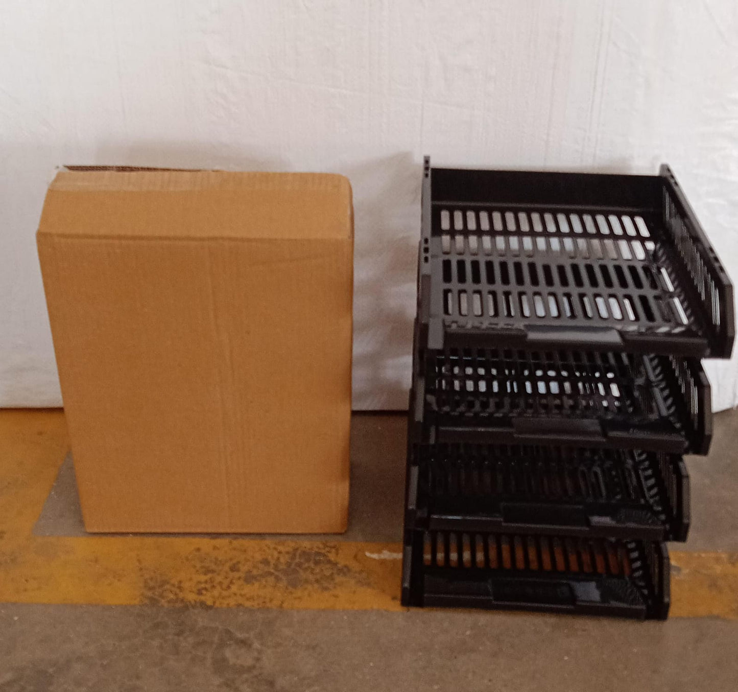 4-Layer Multifunctional File Rack with Drawers for Office Desk Your Brand