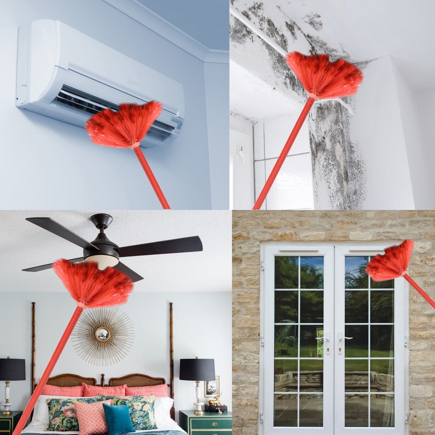 90-inch Metal Extendable Cobweb Brush – Ceiling, Fan & Light Dust Cleaning (MOQ: 3) Your Brand