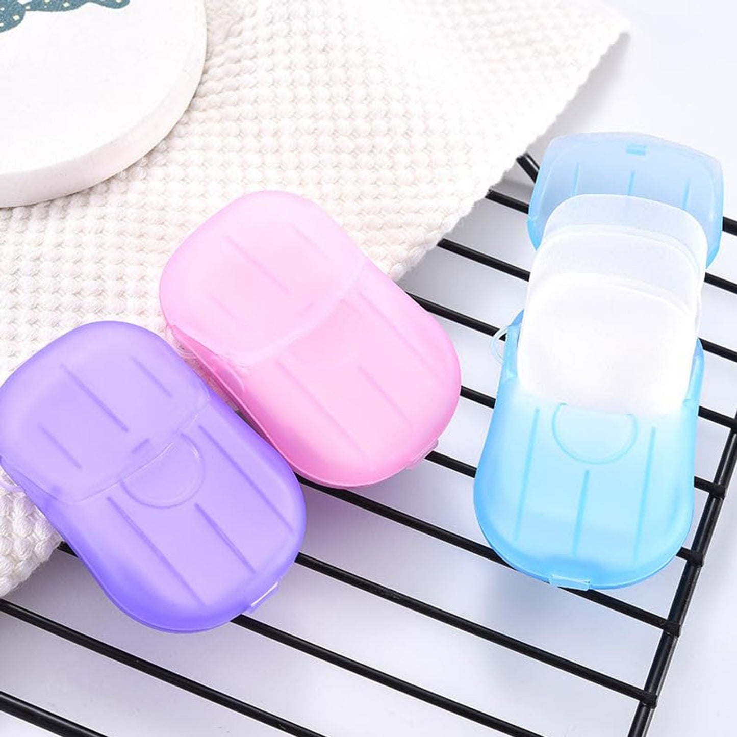Portable Foaming Paper Hand Soap Sheets - Travel Essential for On-the-Go Hygiene