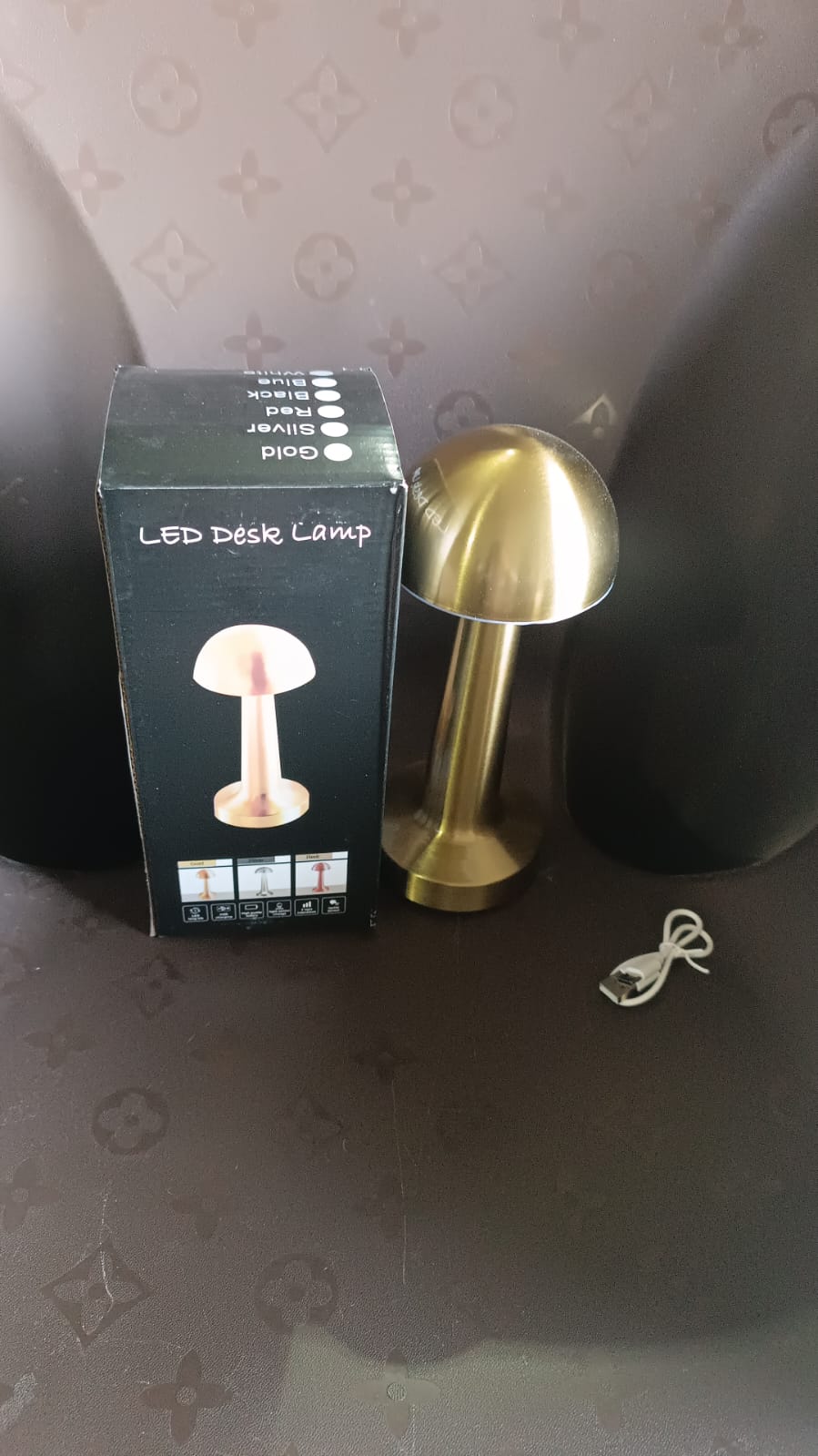 LED Lamp with Touch Control | Decorative Desk Lamp, Portable Metal LED Table Lamp Your Brand