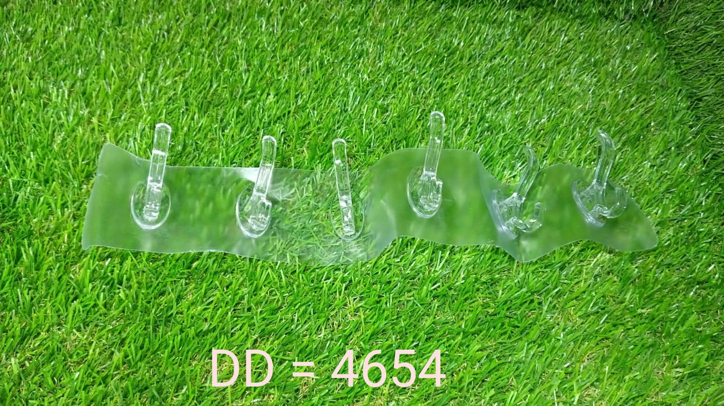 Adhesive Golden & Transparent Heavy Duty Wall Hook Your Brand