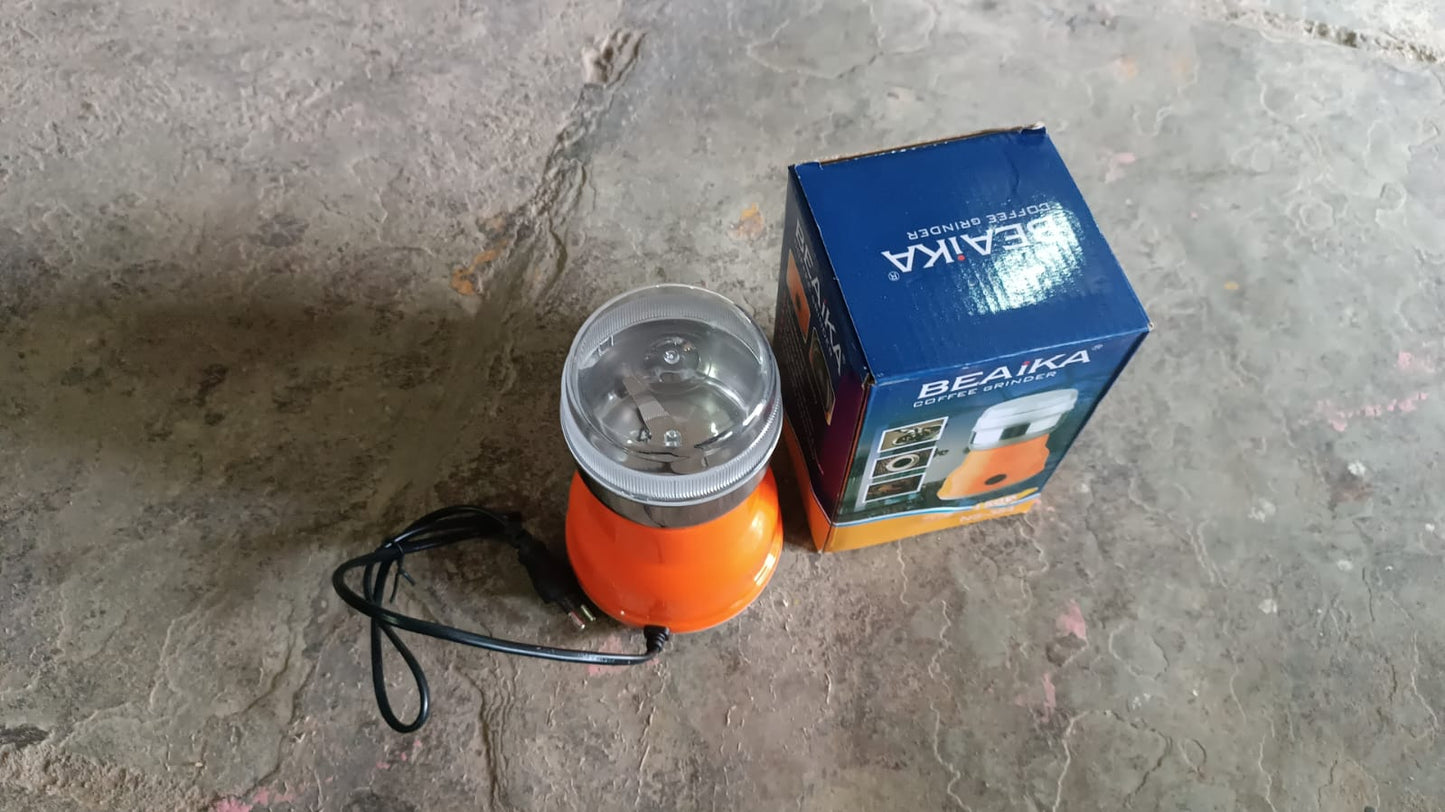 Multi Function Electric Small Food Grinder Grain Grinder (100-200w / 4 Blade / 1 Pc) Your Brand