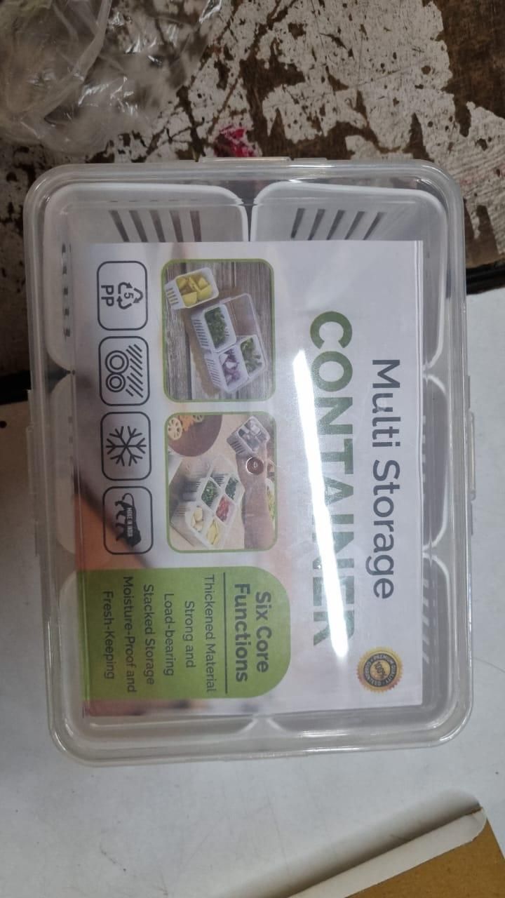 Food Storage Box With Lid and 6 Compartments 8feb97-4