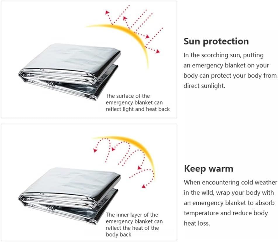 Multifunctional Rescue Foil Heat Blankets (Pack of 2) 8feb97-4