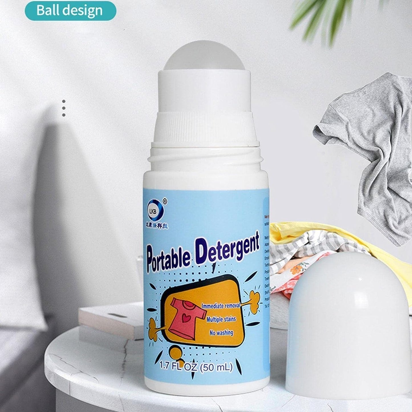 Clothes Stain Remover Bead Design Emergency Stain Rescue Roller Cleaner for Natural Fabric Removes Oil Almost All Types of Fabrics Your Brand