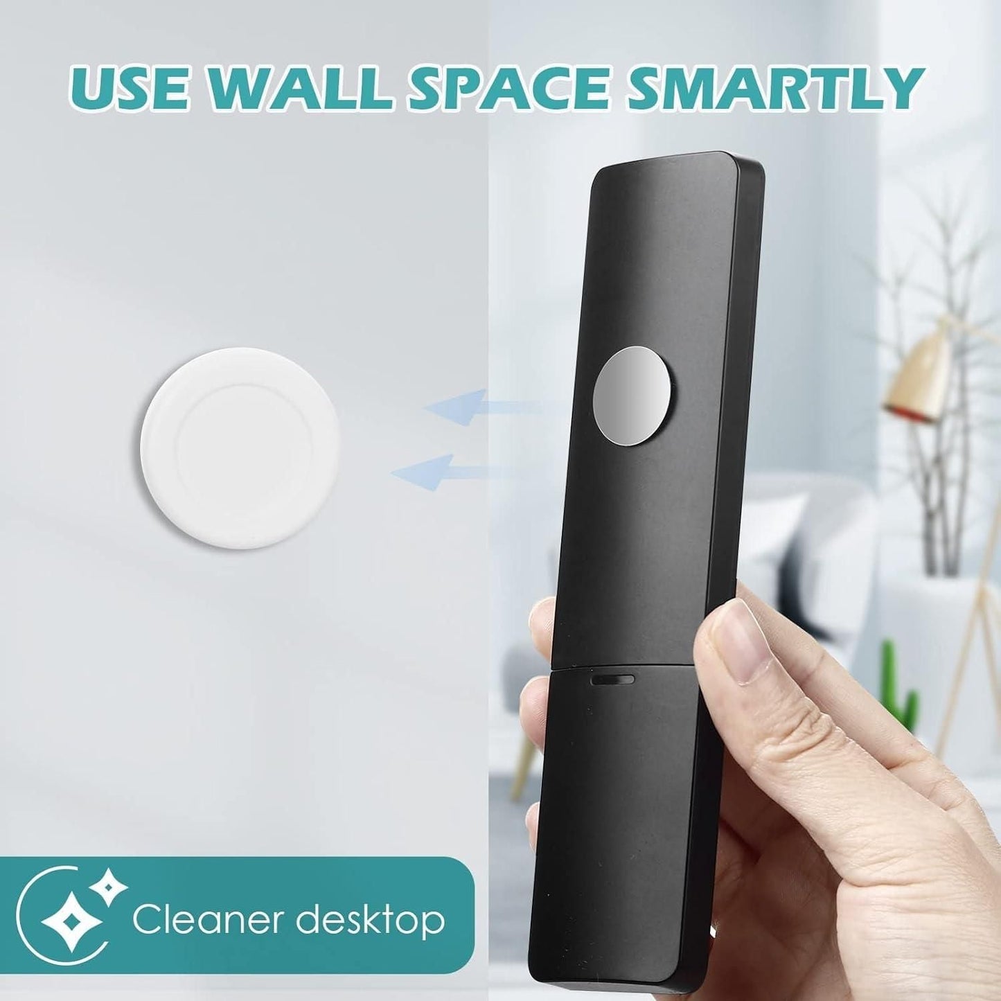 Magnetic Remote Control Wall Mount Holder (Pack of 5) 8feb97-4
